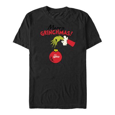 The Grinch - Weihnachtskugel Grafik - Weihnachten - Unisex T-Shirt - Schwarz - Vorne