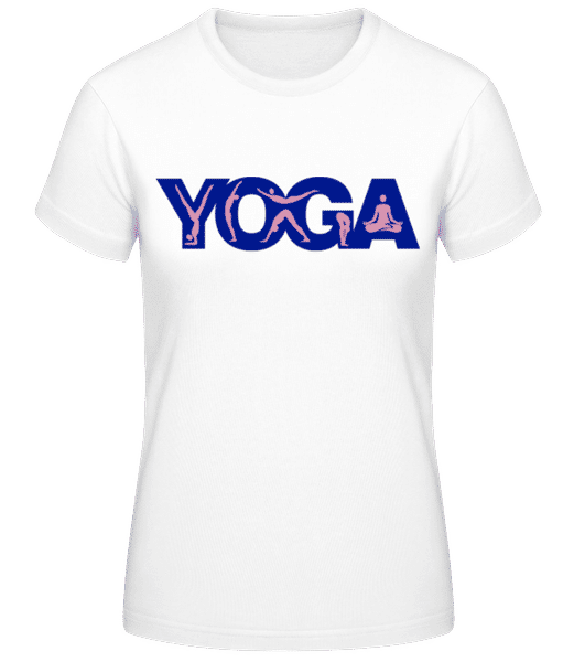 Aperçu: Yoga Sign Blue - T-shirt standard Femme - Blanc - Devant