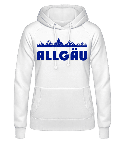 Vorschau: Allgäu - Frauen Hoodie - Weiß - Vorne