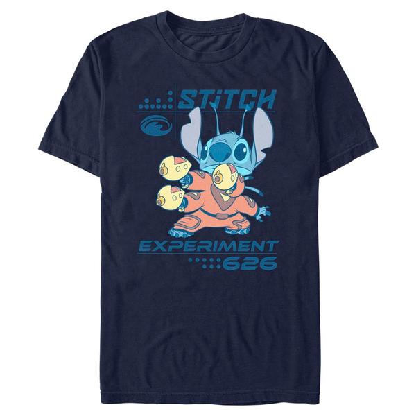 Aperçu: Disney - Lilo & Stitch - Stitch Experiment 626 - Homme T-shirt - Bleu marine - Devant