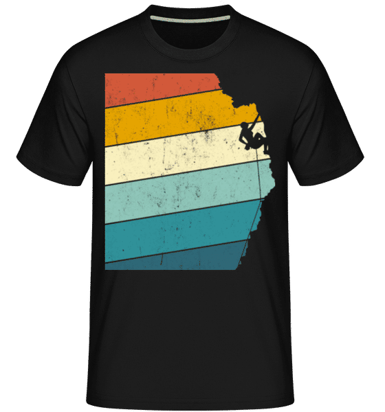 Grimpeur Rétro Femme -  T-Shirt Shirtinator homme - Noir - Devant