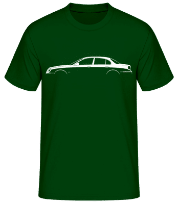 'Jaguar S-Type' Silhouette - T-shirt standard Homme - Vert bouteille - Devant