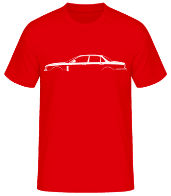 'Jaguar XJ Portfolio (X358)' Silhouette - T-shirt standard Homme - Rouge - Devant