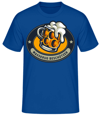 Masskrug Beschützer - Männer Basic T-Shirt - Royalblau - Vorne