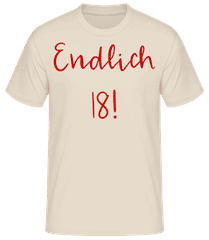 Endlich 18! · Männer Basic T-Shirt