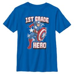 Marvel - Captain America First Grade Hero - School - Enfant T-shirt