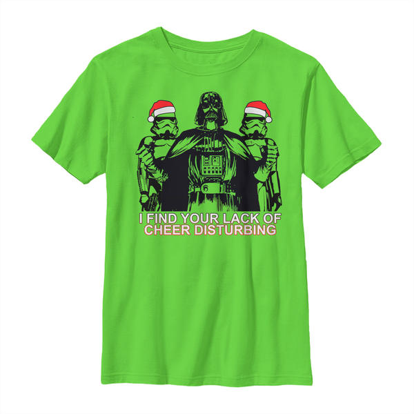 Aperçu: Star Wars - Skupina Cheerish - Christmas - Enfant T-shirt - Citron vert - Devant