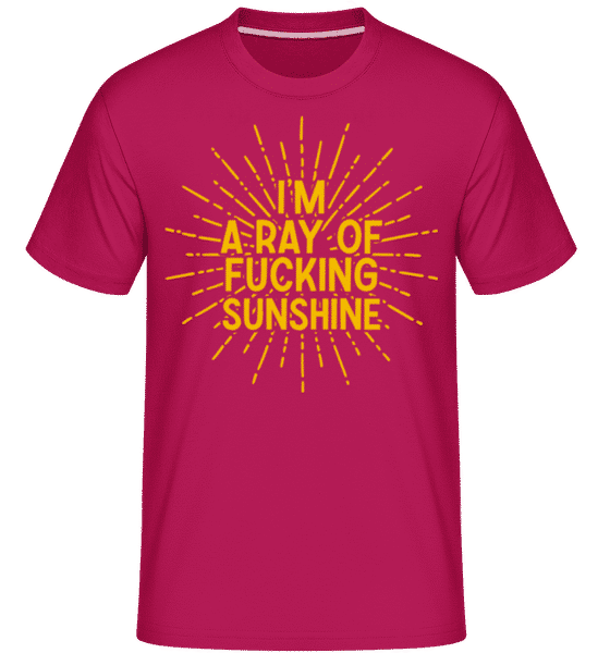 Preview: I'm A Ray Of Fckn Sunshine -  Shirtinator Men's T-Shirt - Magenta - Front