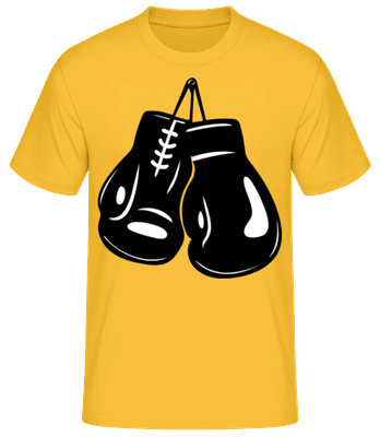 Boxing Gloves - Men's Basic T-Shirt - Golden yellow - Front
