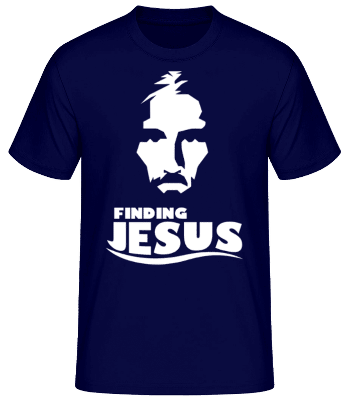 Preview: Finding Jesus - Men's Basic T-Shirt - Navy - Front