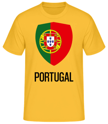 Portugal - Camiseta básica para hombre - Amarillo dorado - delante