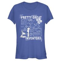 Disney Classics - Phineas and Ferb - Phineas and Ferb Really Great Inventors Schematics - Women's T-Shirt - Royal blue - Front