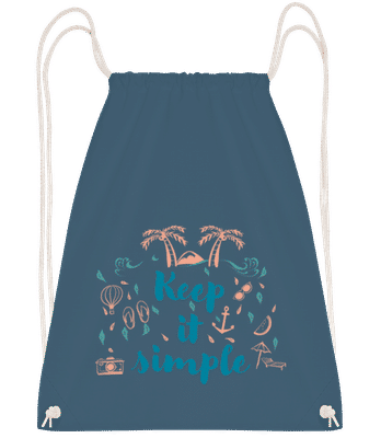 Keep It Simple - Turnbeutel - Denim - Vorne