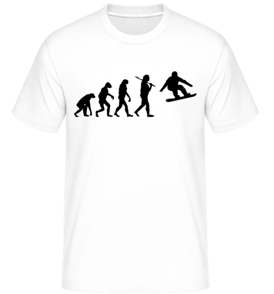 Aperçu: Évolution du snowboard -  T-Shirt Shirtinator homme - Blanc - Devant