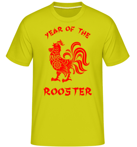 Preview: Chinese Zodiac Year Of The Rooster - Shirtinator Men's T-Shirt - Lime - Front