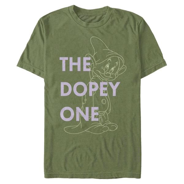 Aperçu: Disney - Blanche-Neige et les Sept Nains - Dopey One Dwarf - Homme T-shirt - Olive - Devant