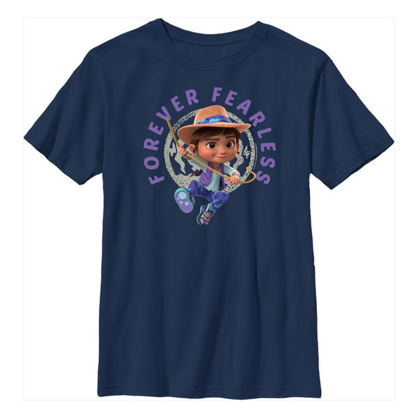 Aperçu: Netflix - Ridley Jones - Ridley Jones Forever Fearless - Enfant T-shirt - Bleu marine - Devant
