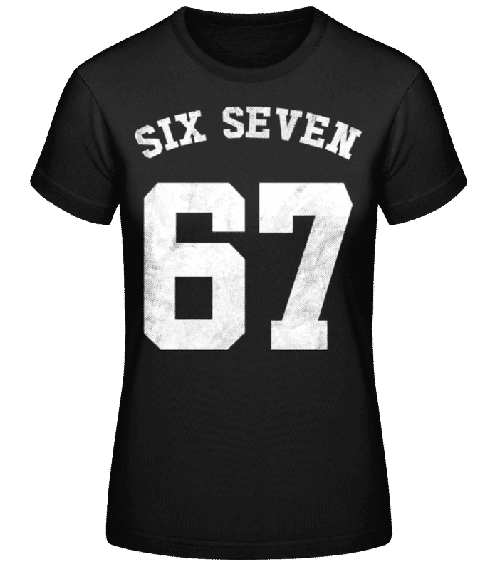 Preview: 67 Six Seven College Type - Women's B&C T-Shirt - Black - Front