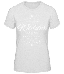 Ich Bin Widder Aszendent Perfekt · Frauen Basic T-Shirt