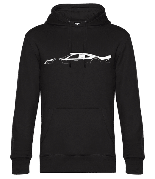 Aperçu: 'Mercedes-Benz CLK W287 GTR' Silhouette - Sweat à capuche premium Unisexe - Noir - Devant
