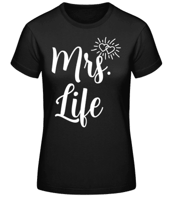 Mrs Life - Women's Basic T-Shirt - Black - Front
