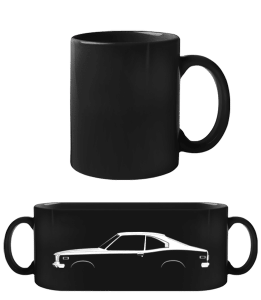 Vorschau: 'Mazda RX-3' Silhouette - Schwarze Tasse - Schwarz - Vorne