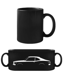 'Mazda RX-3' Silhouette · Černý hrnek