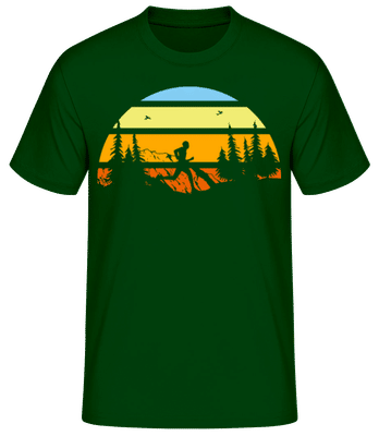 Mountain Run - Men's Basic T-Shirt - Bottle green - Front