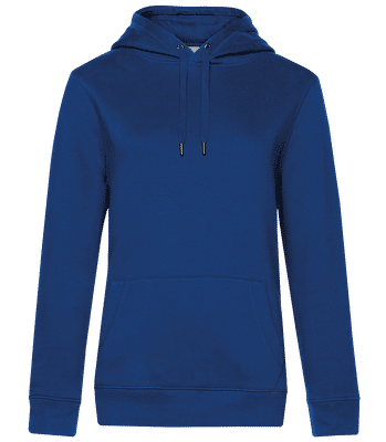 Sweat à capuche standard pour femme - Bleu royal - Devant
