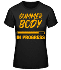 Summer Body in Progress - T-shirt standard Femme - Noir - Devant