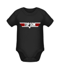 Top Son - Organic Baby Body - Black - Front