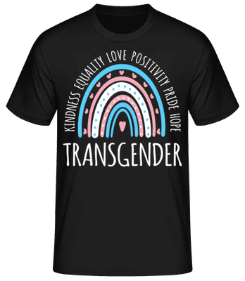 LGBTQ Transgender - Pánské basic tričko - Černá - Napřed