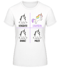 Logopädin Einhorn · Frauen Basic T-Shirt