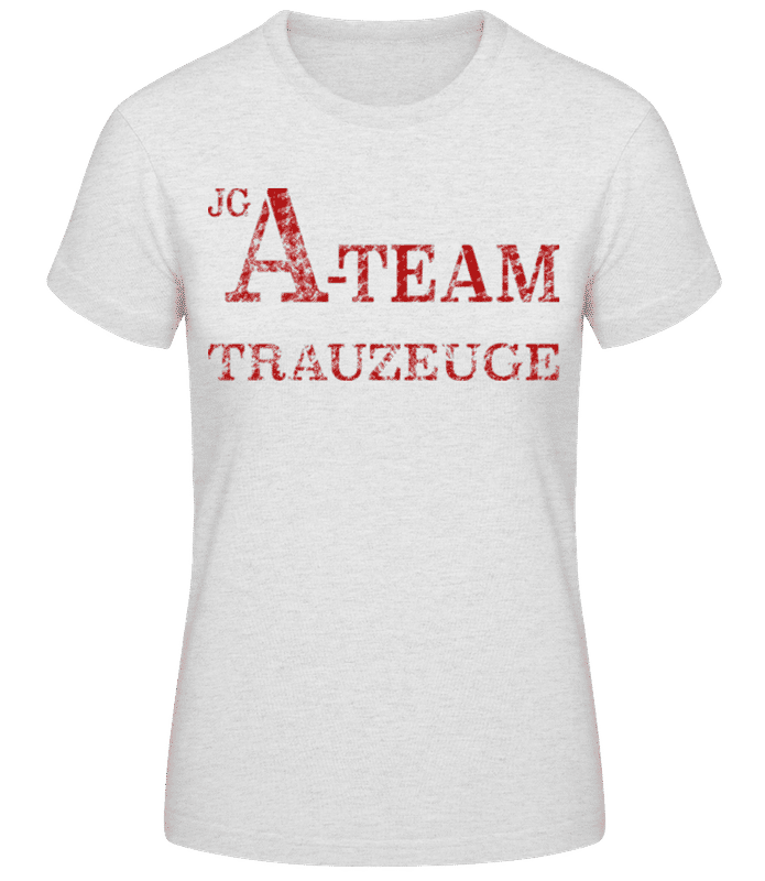 Vorschau: JGA Team Trauzeuge - Frauen T-Shirt B&C - Grau meliert - Vorne
