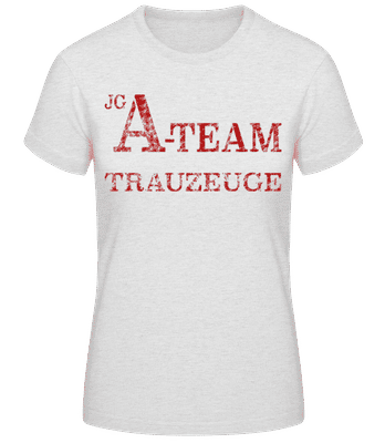 JGA Team Trauzeuge - Frauen T-Shirt B&C - Grau meliert - Vorne