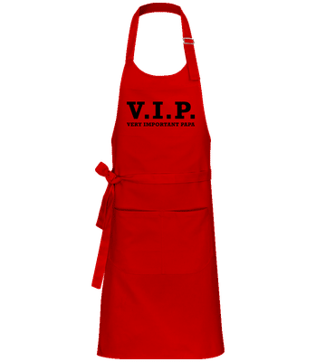 VIP PAPA - Profi Kochschürze - Rot - Vorne