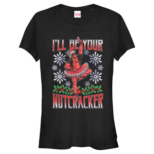 Aperçu: Marvel - Deadpool - Deadpool Nutcracker - Christmas - Femme T-shirt - Noir - Devant