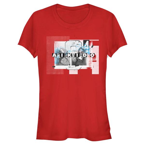 Preview: Netflix - Money Heist - Aikido Group Fade - Women's T-Shirt - Red - Front