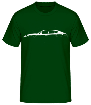 'Porsche Panamera 970' Silhouette - Men's Basic T-Shirt - Bottle green - Front