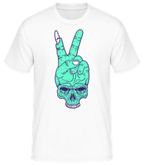 Skull Hand Peace · Camiseta básica para hombre