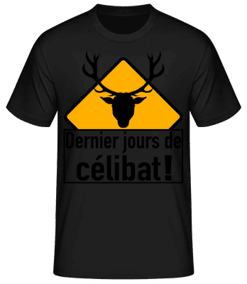 Célibat - T-shirt standard Homme - Noir - Devant