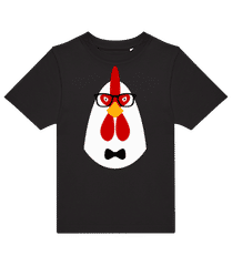 Hipster Huhn · Kinder T-Shirt B&C