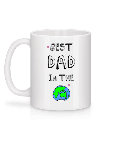 Aperçu: Worlds Best Dad - Mug en céramique blanc - Blanc - Derrière