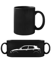 'Audi A1 Sportback (GB)' Silhouette · Schwarze Tasse