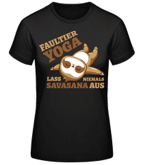 Faultier Yoga · Frauen Basic T-Shirt