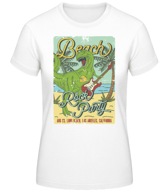 Preview: Beach Rock Party - Women's Basic T-Shirt - White - Front