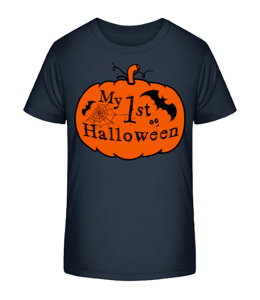 Aperçu: My First Halloween - T-shirt bio Enfant Stanley Stella 2.0 - Bleu marine - Devant