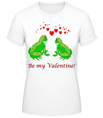 Frogs Be My Valentine · Frauen Basic T-Shirt