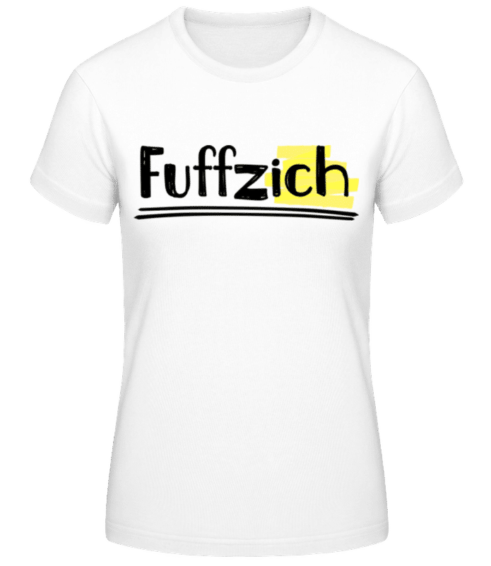 Vorschau: Fuffzich - Frauen Basic T-Shirt - Weiß - Vorne