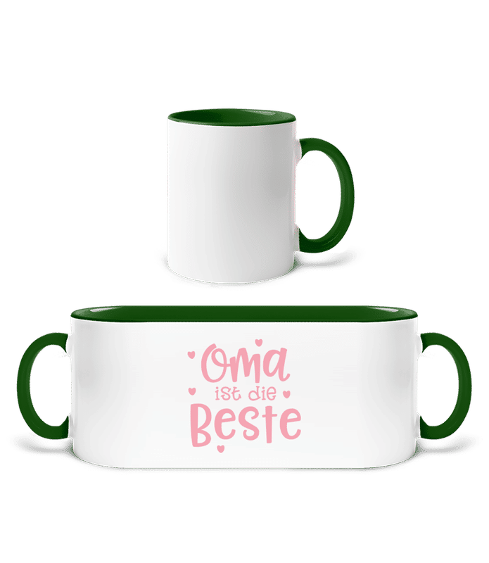 Weiß / Flaschengrün